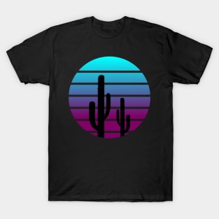 Retro Cactus Sunset T-Shirt